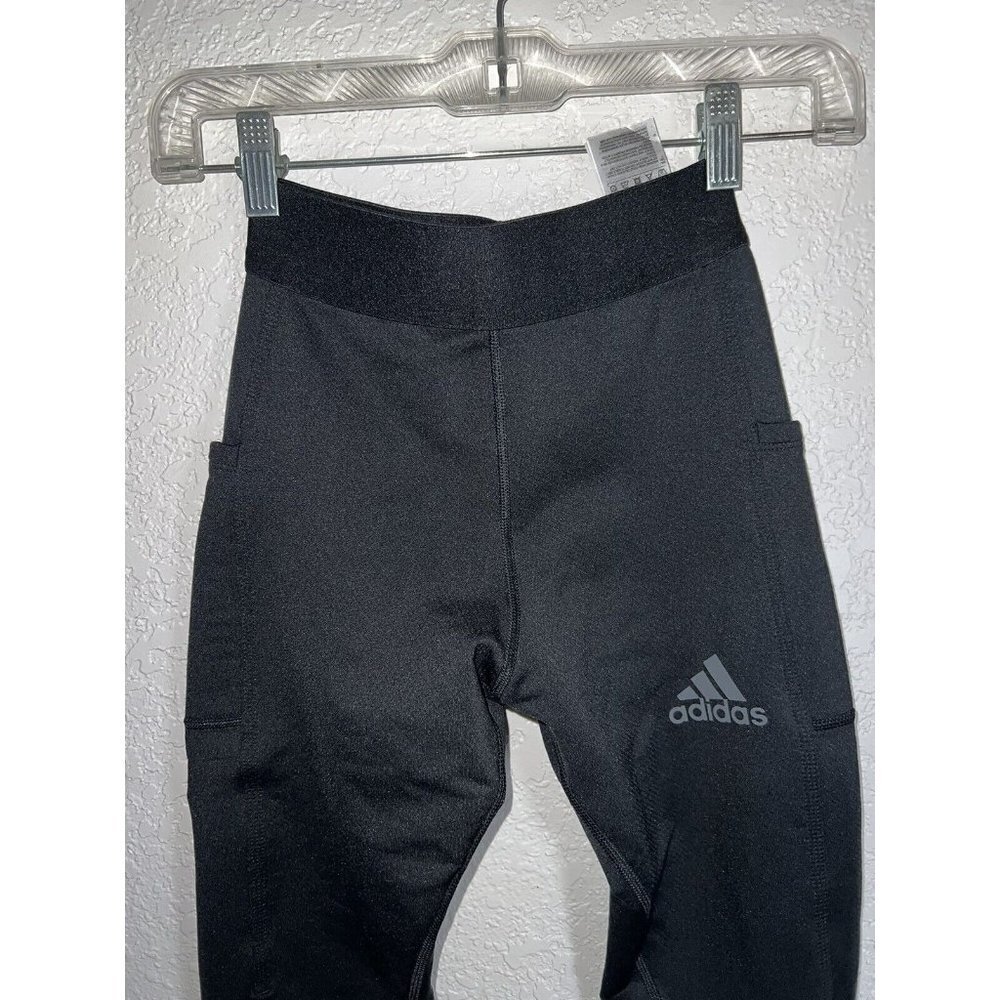Adidas Cold Ready Leggings NWTS Size Small Black Side Pockets XS New C1 - Picture 5 of 7